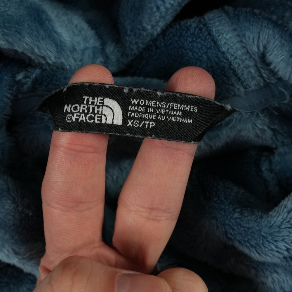 The North Face Bellarine Hoodie Women XS Blue High Pile Fleece Pullover Soft - Picture 4 of 8
